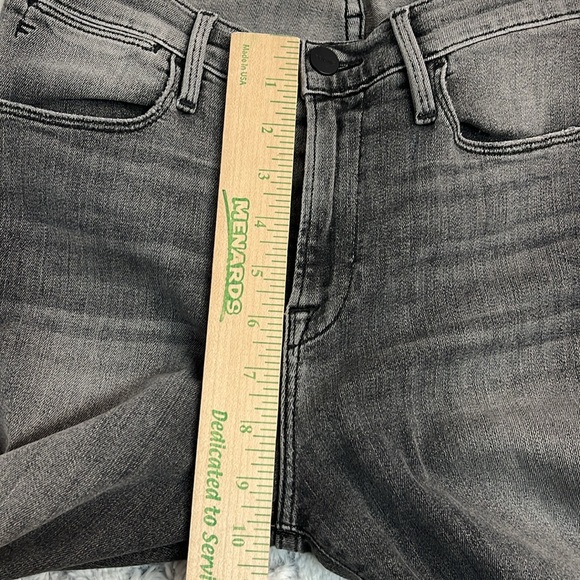 Frame Le High Skinny Grey Denim Frayed Hem Jeans 28 - Picture 4 of 10